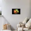 Tomaat - Avocado - Peper - Graffiti - Verf - Modern Tuinposter op houten frame 2 cm dik klein -sfeer1