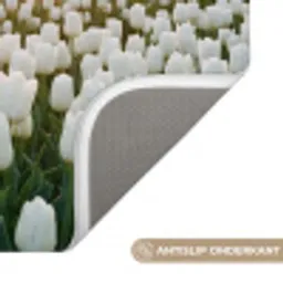Tulpen - Landschap - Wit Badmat klein -USP_AntislipNL