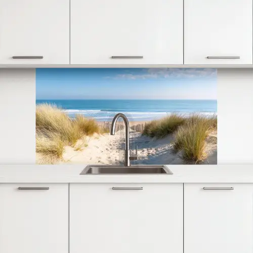 Strand - Zee - Duin - Zand - Zomer keuken achterwand 2 middel -3d
