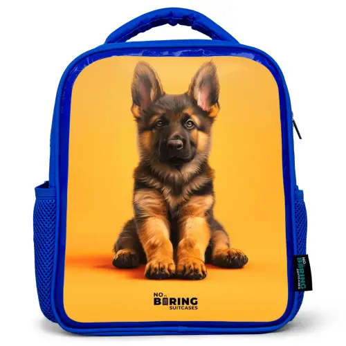 Hein herder Kinderrugzak - Blauw middel -3d