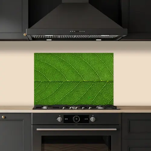 Natuur - Blad - Groen keuken achterwand spatscherm klein -sfeer1