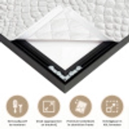 Slang - Patroon - Wit Textielframe zwart klein 947 -USP_feed_closeupNL
