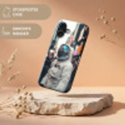 Stad - Mensen - Astronaut - Wit Toughcase MagSafe Apple iPhone 17 klein -USP_RandenV_DE