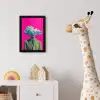 Man - Pak - Wolk - Roze fotolijst zwart zonder passe partout klein -usfeer4_kinderkamer