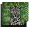 Panter - Zebrapatroon - Groen Inductie beschermer vinyl 3mm middel -3d