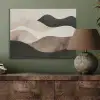 Abstract - Landschap - Golven - Crèmekleur PET vilt klein -sfeer2