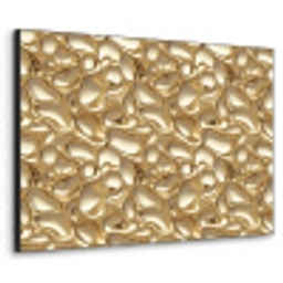 Abstract - Modern - Goud Textielframe zwart klein 947 -3d