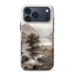 Berglandschap - Meer - Bergen - Vallei - Klassiek Toughcase MagSafe Apple iPhone 17 Pro Max klein -3d
