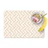 Beige - Zigzag - Patroon Placemat vinyl groot 368 -zzzproduct_Kitchenyeah-website