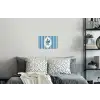 Illustratie - Bessen - Blauw - Strepen Muursticker klein -slaapkamer