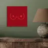 Minimalistisch - Lijnillustratie - Rood aluminium wit klein -sfeer2