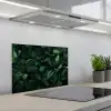 Bladeren - Ovaal - Groen - Nerven keuken achterwand spatscherm klein -3d_schuin