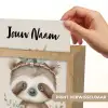 Luiaard - Dieren - Bohemian - Boho Light Box met kabel (Kinderlampje) klein -USP_websiteprintNL