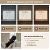 Minimalistisch - Walvis - Bloemen - Stippen Light Box met batterij (Wandlamp kind) middel -USP_lichtkleurNL