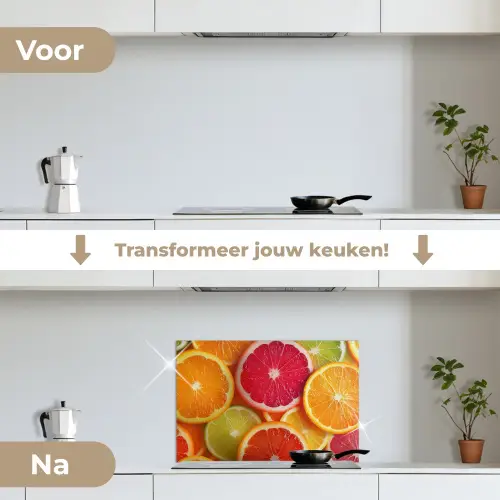 Fruit - Kleurrijk - Close up keuken achterwand spatscherm klein -voor_na_NL