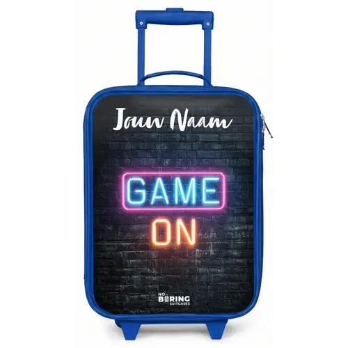 Game - Neon - Muur Kinderkoffer - Blauw klein -zz3dotto