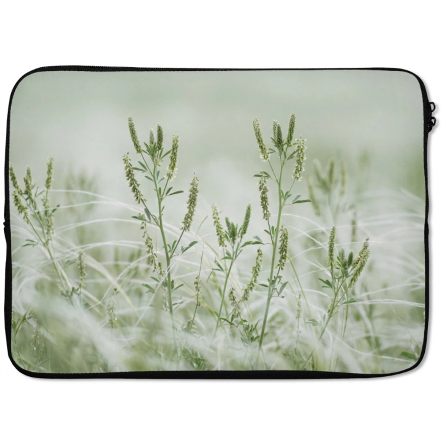 Grassen - Minimalistisch - Groen laptophoes neopreen klein -zkaufland3dotto