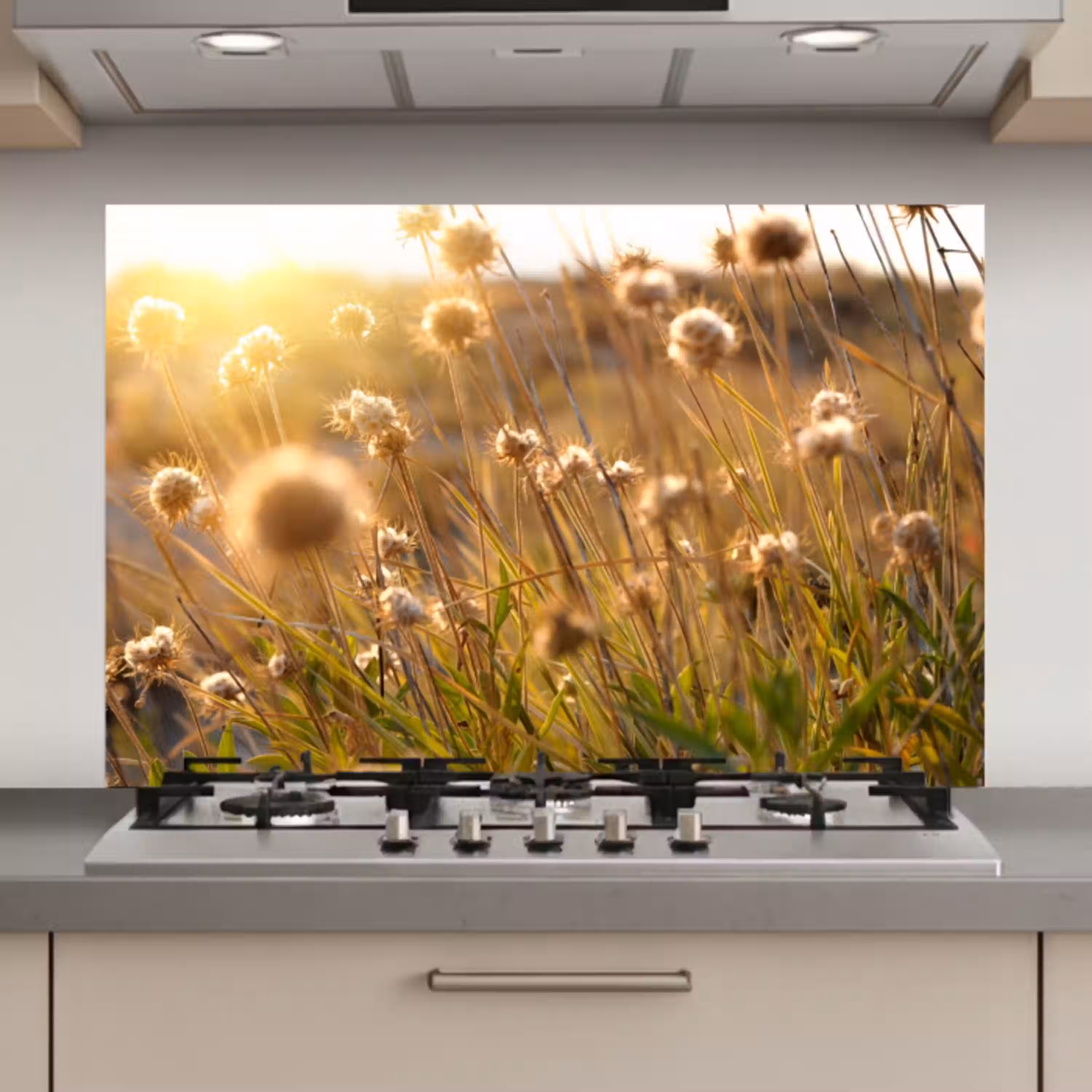 Planten - Natuur - Bloemen - Zon - Horizon keuken achterwand spatscherm klein -3d_website