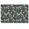 Botanisch - Bloemen - Blauw Deurmat klein 898 -zkaufland3d