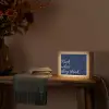 Fuck what they think - Blauw - Cursief Light Box met kabel (Tafellamp) klein -sfeer4