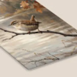 Winterkoninkje - Tak - Rivier - Natuur - Sfeervol fotolijst zwart zonder passe partout klein -zsfeer6