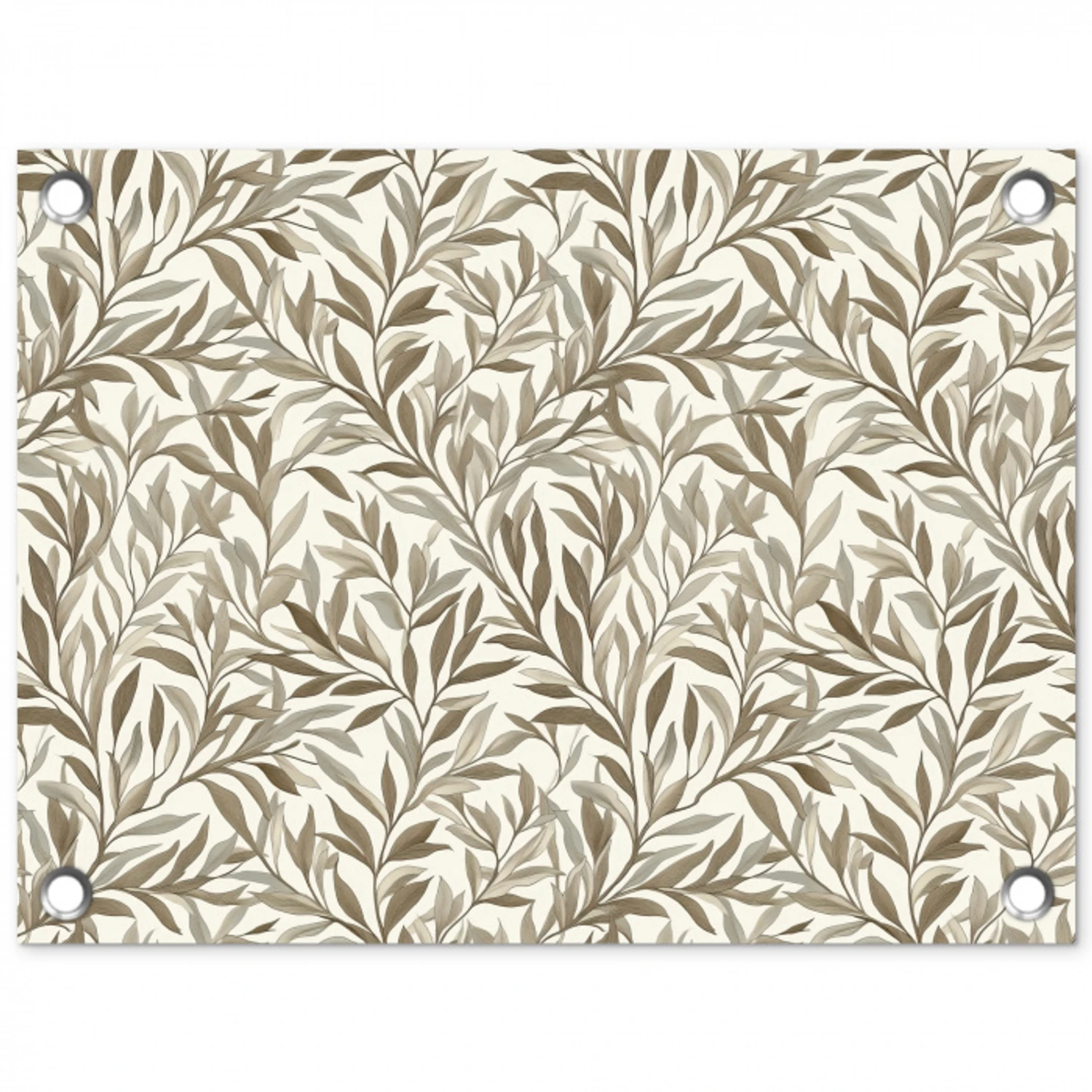 Takken - Botanisch - Taupe tuinposter los doek klein 239 -3d