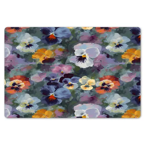 Pastel - Viooltjes - Groen - Patroon Placemat vinyl groot 368 -zzsfeer1_Kitchenyeah-website
