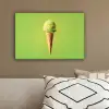 Hoorntje - Schepijs - Groen canvas 2cm klein -sfeer3