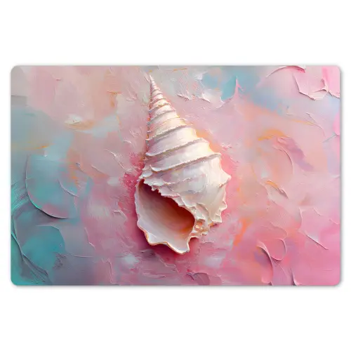 Schelp - Pastel - Pink Placemat vinyl groot -zzsfeer1_Kitchenyeah-website