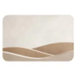 Abstract - Golven - Modern - Beige Badmat klein -3d
