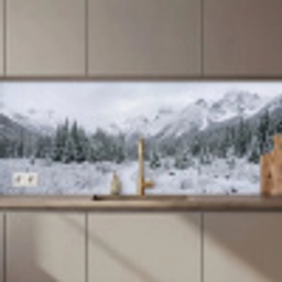 Weg - Bergen - Sneeuw - Naaldbos - Avontuurlijk keuken achterwand 2 middel zz_3dshopping