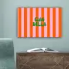 Strepen - Oranje - Verticaal - Ciao bella canvas 2cm klein -sfeer4
