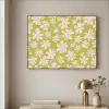 Bloemen - Roze - Getekend - Patroon Textielframe zwart klein -sfeer2