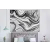 Marmer - Patronen - Grijs - Marmerlook - Zwart forex 5mm xxl -slaapkamer