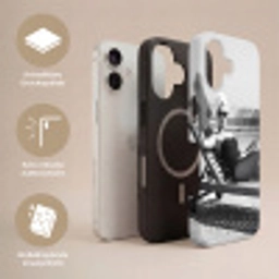 Glamour - Modern - Zwart - Wit Toughcase MagSafe Apple iPhone 17 klein -USP_Lagen_DE