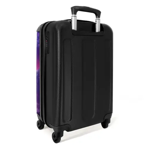 Paarse Eenhoorn in Magische Omgeving NBS - Handbagage koffer - Kinderen Unisex middel -achterkant