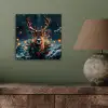 Hert - Kerst - Winter - Sneeuw - Kerstkrans aluminium wit klein -sfeer2