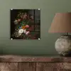 Vaas met bloemen - Schilderij van Rachel Ruysch plexiglas 5mm klein -sfeer3
