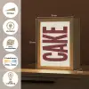 Red - Cake - Decoratie - Eten Light Box met kabel (Wandlamp) klein -USP_websiteoverzichtNL