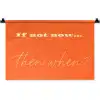 If not now then when - Oranje - Geel - Levendig Wandkleed katoen klein -zz3d