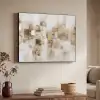Abstracte vierkanten - Aardetonen - Mistig Textielframe - compleet frame klein -sfeer3