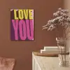 Love - Tekst - Roze - Valentijn PET vilt klein -sfeer4