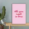 Tekst - Roze - Love - Hart canvas 2cm klein -sfeer4