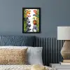 Jungle - Dieren - Jongens - Meisjes - Giraf - Olifant - Kids fotolijst zwart zonder passe partout klein -sfeer3