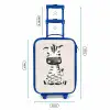 Zebra portrettekening met beige achtergrond Kinderkoffer - Blauw klein -productfoto_formaten