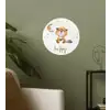 Quotes - Be happy - Kinderen - Maan - Bever - Waterverf Wandcirkel behangsticker klein -sfeer2