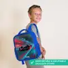 Raceauto - Baan - Neon - Verlichting Kinderrugzak - Blauw middel -sfeer3_UK