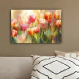 Tulpen - Sprookjesachtig - Kleurrijk canvas 2cm klein -sfeer3