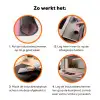 Roze - Tekstwolk - Groen - BLAH BLAH BLAH Inductie beschermer vinyl 3mm klein -zzzzzzz-td-werking