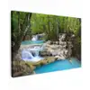 Waterval - Natuur  - Rivier - Bos - Water canvas 2cm klein -z3d